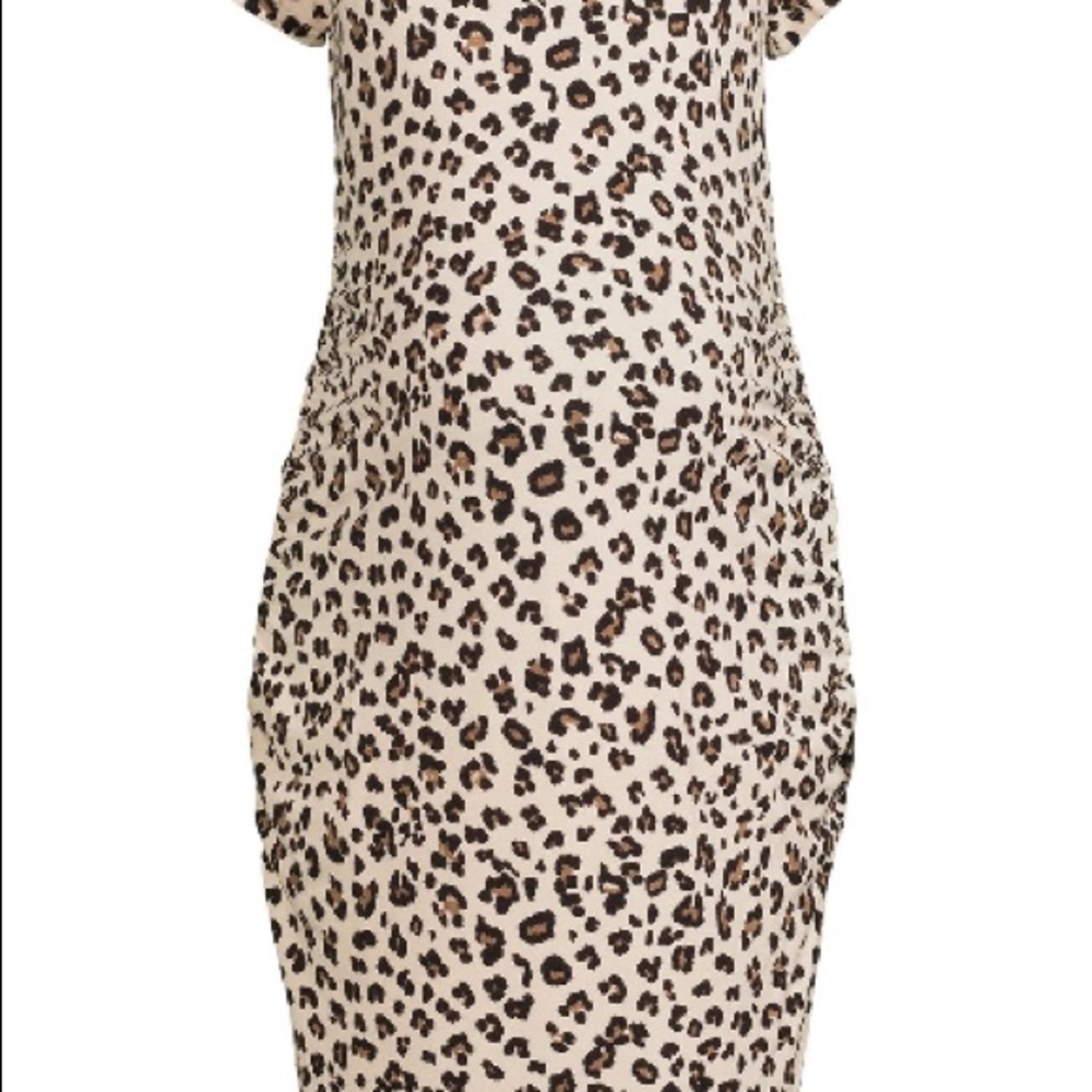 3/$25Maternity animal print tee shirt dress - Picture 2 of 7